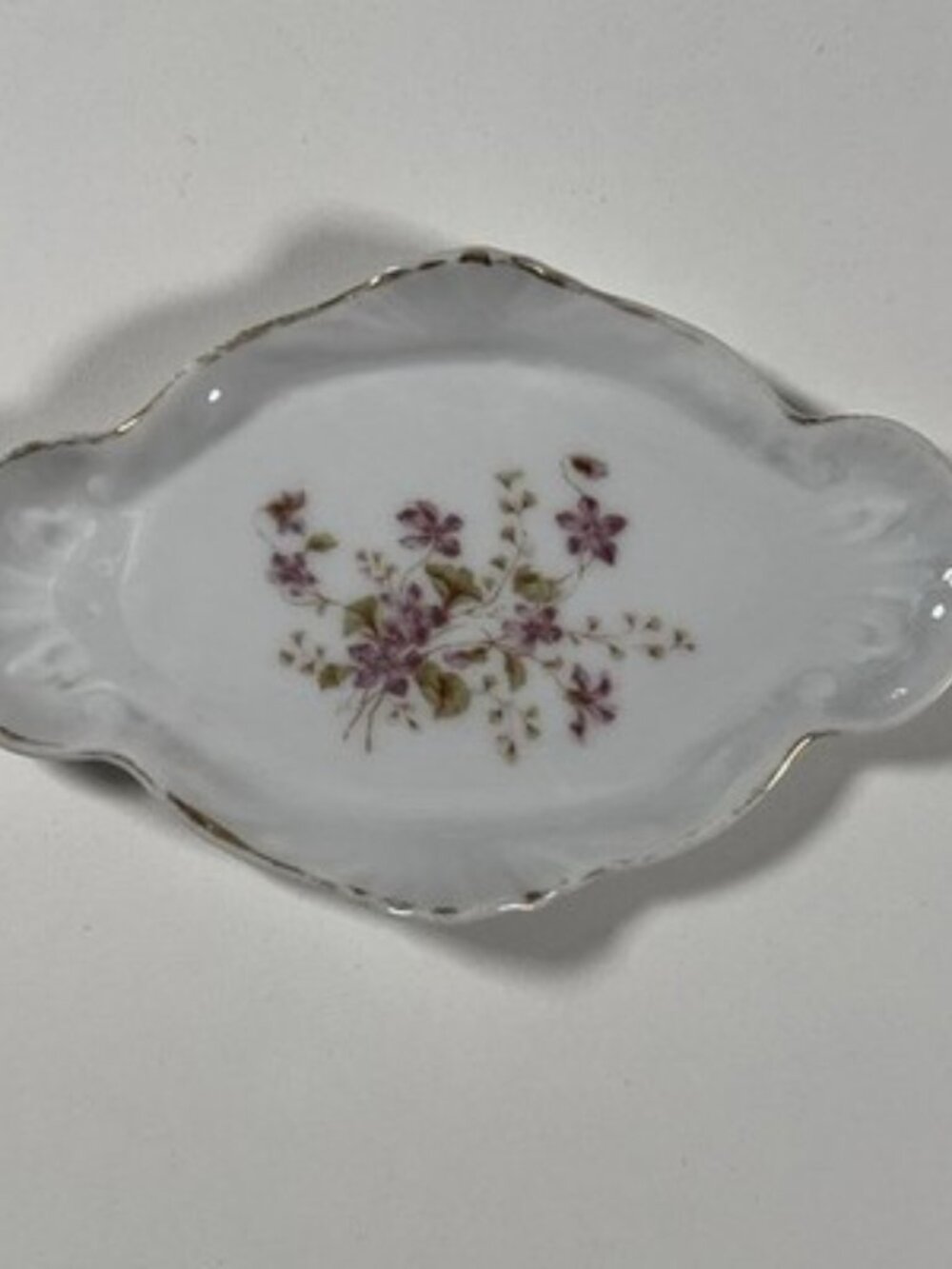 Antique Carl Tielsch Altwasser Butter Dish Relish Pickle Tray Germany Porcelain